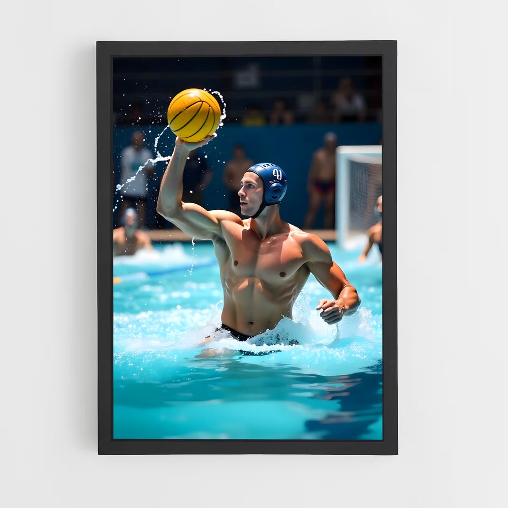 Poster Le Maître de l'Eau – affiche Water-polo (vue 2)